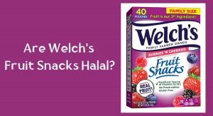 Are Welch's Fruit Snacks Halal? Are Welch's Fruit Snacks Halal